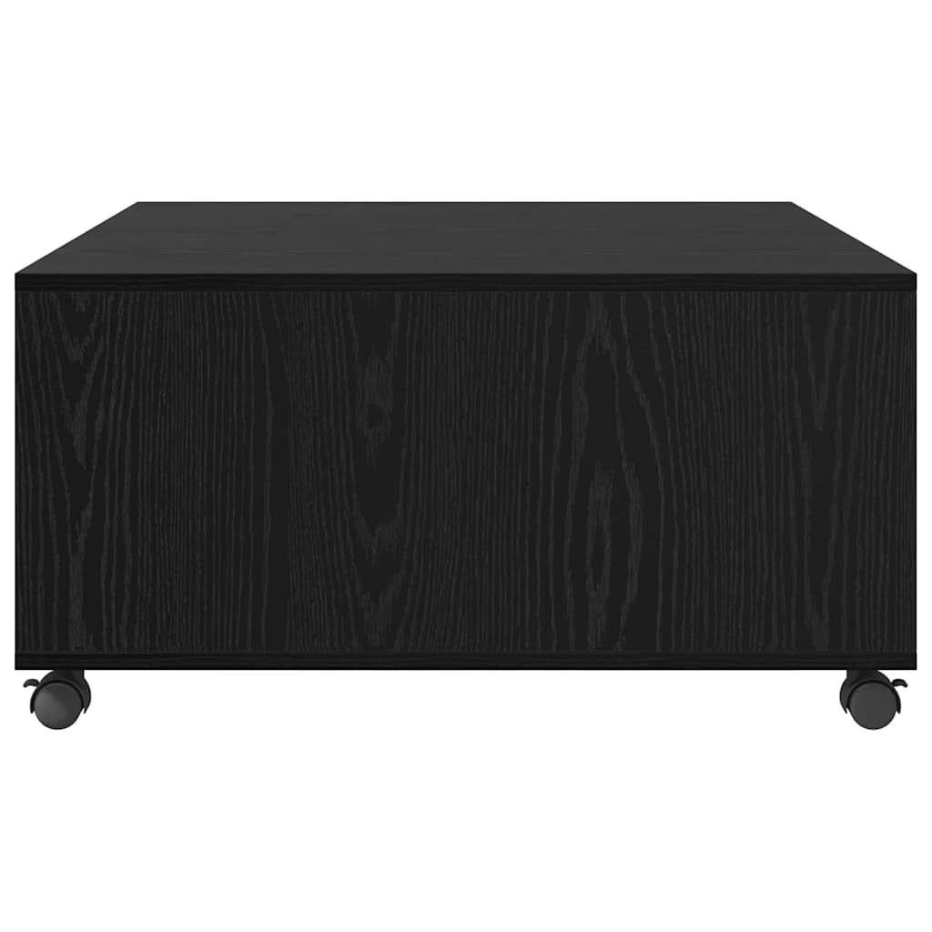 Couchtisch Schwarz Eichen-Optik 75 x 75 x 38 cm Holzwerkstoff