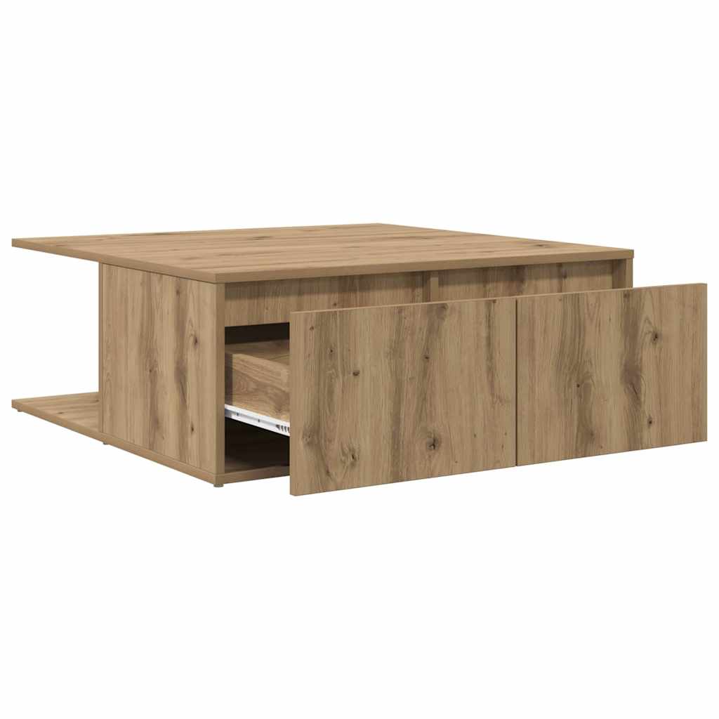 Couchtisch Artisan-Eiche 80 x 80 x 31.5 cm Holzwerkstoff