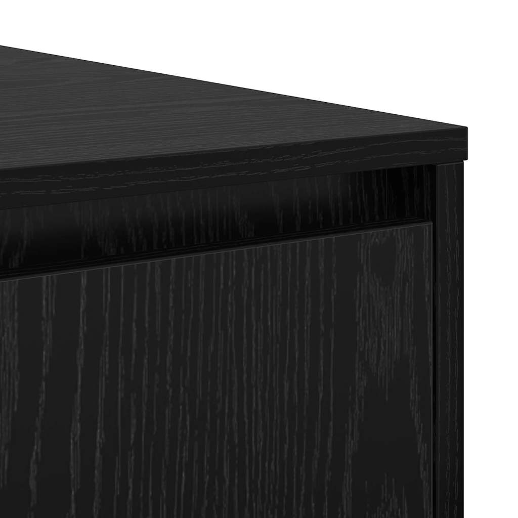 Couchtisch Schwarz Eichen-Optik 80 x 80 x 31 cm Holzwerkstoff
