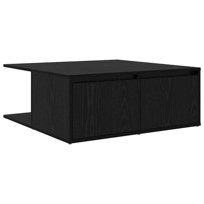 Couchtisch Schwarz Eichen-Optik 80 x 80 x 31.5 cm Holzwerkstoff