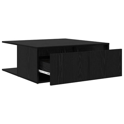 Couchtisch Schwarz Eichen-Optik 80 x 80 x 31.5 cm Holzwerkstoff