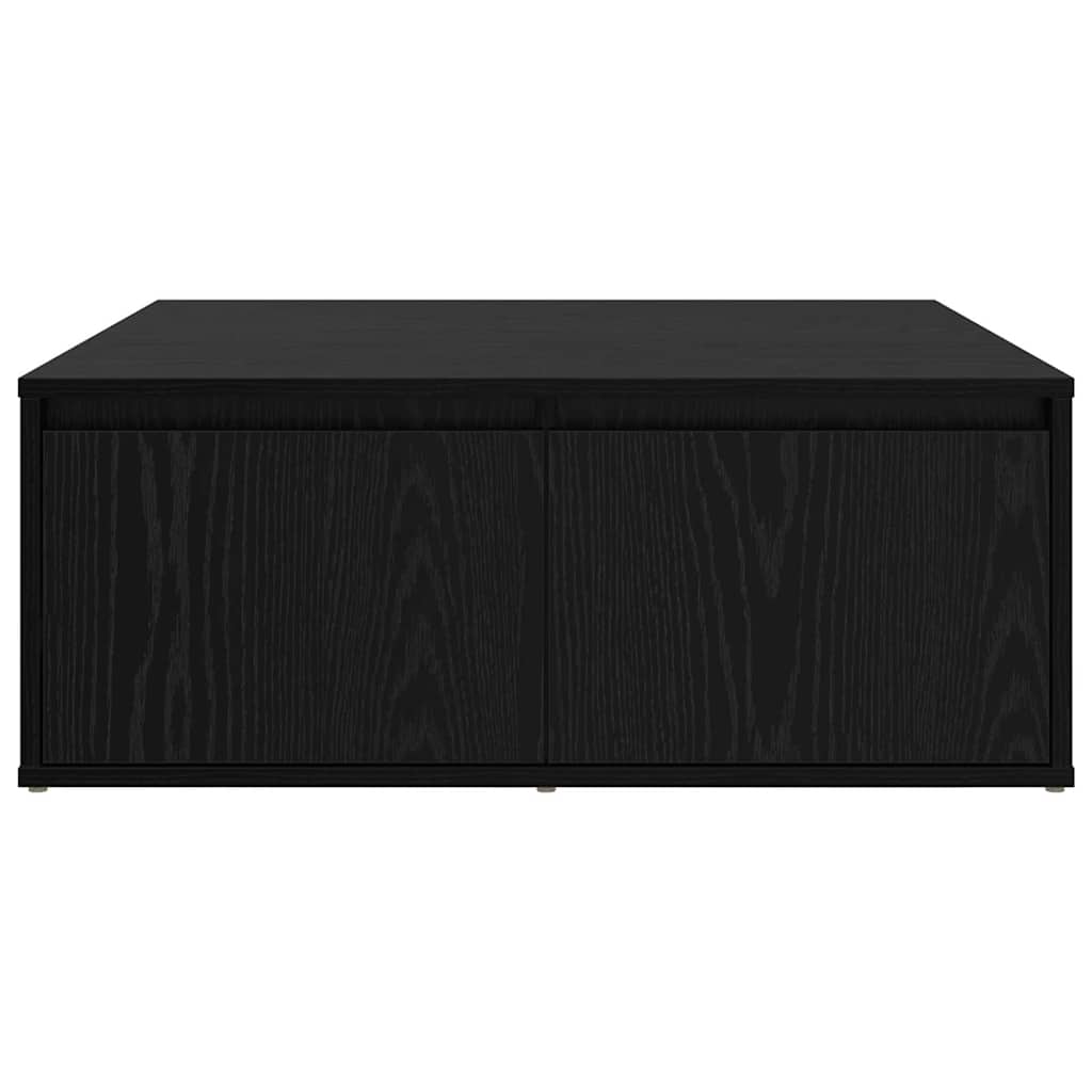 Couchtisch Schwarz Eichen-Optik 80 x 80 x 31.5 cm Holzwerkstoff