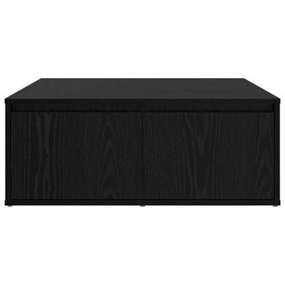 Couchtisch Schwarz Eichen-Optik 80 x 80 x 31.5 cm Holzwerkstoff