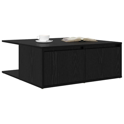 Couchtisch Schwarz Eichen-Optik 80 x 80 x 31.5 cm Holzwerkstoff