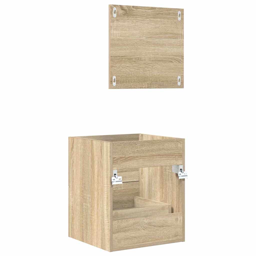 Badezimmermöbel-Set mit Schubladen Braun 41 x 38,5 x 48 cm