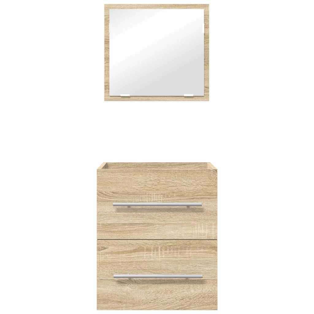Badezimmermöbel-Set mit Schubladen Braun 41 x 38,5 x 48 cm