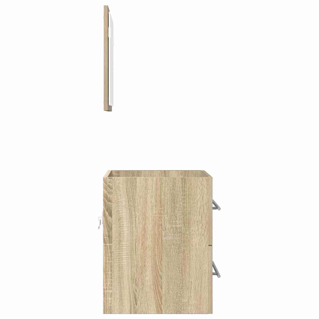 Badezimmermöbel-Set mit Schubladen Braun 41 x 38,5 x 48 cm