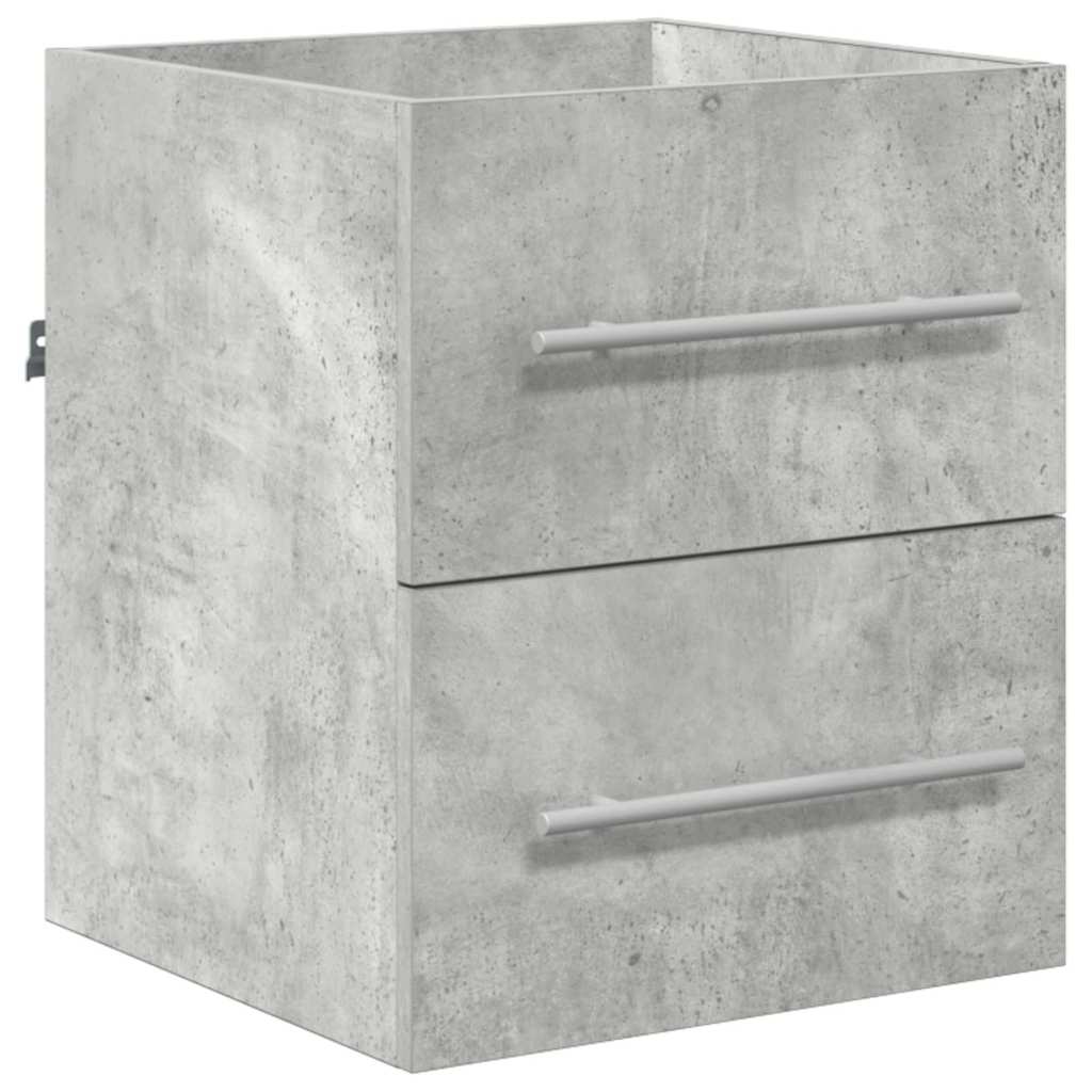 Badezimmermöbel-Set Grau 41 x 38,5 x 48 cm Sperrholz und Metall