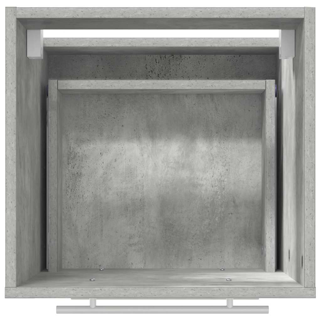 Badezimmermöbel-Set Grau 41 x 38,5 x 48 cm Sperrholz und Metall