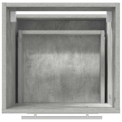 Badezimmermöbel-Set Grau 41 x 38,5 x 48 cm Sperrholz und Metall