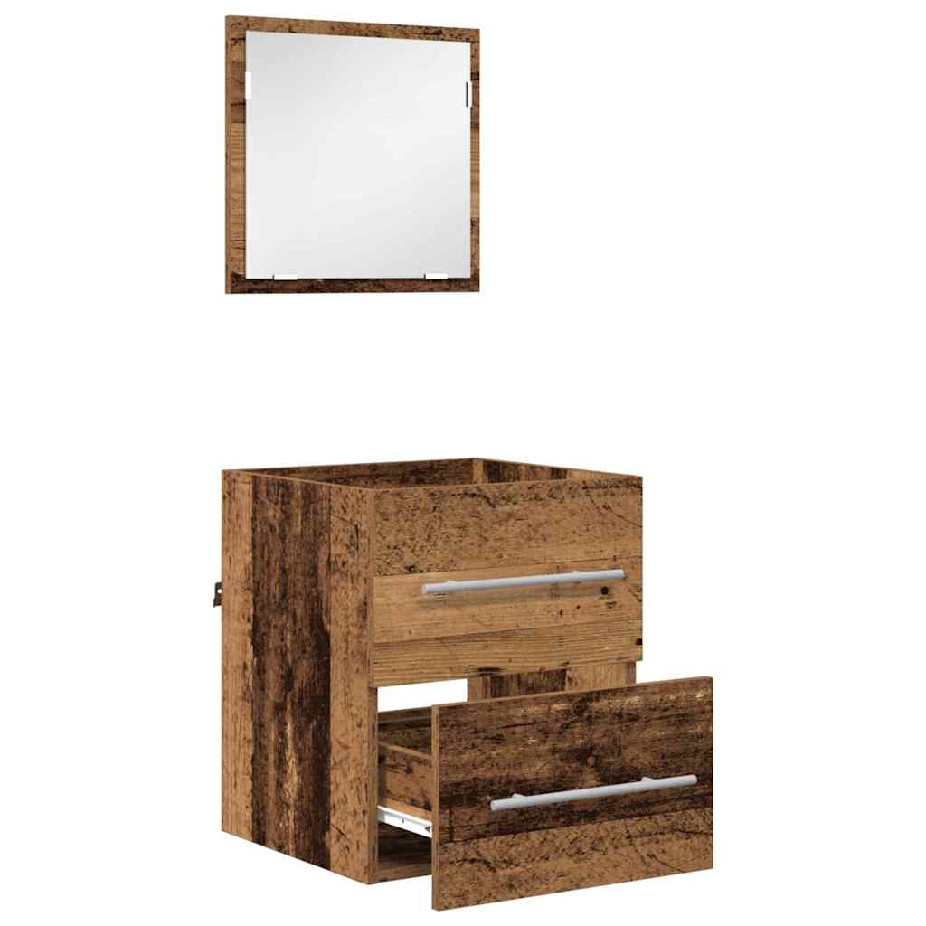 Badezimmermöbel-Set mit Schubladen Braun 41 x 38,5 x 48 cm
