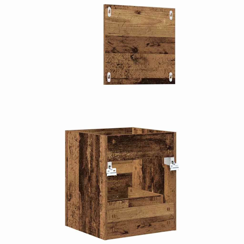 Badezimmermöbel-Set mit Schubladen Braun 41 x 38,5 x 48 cm