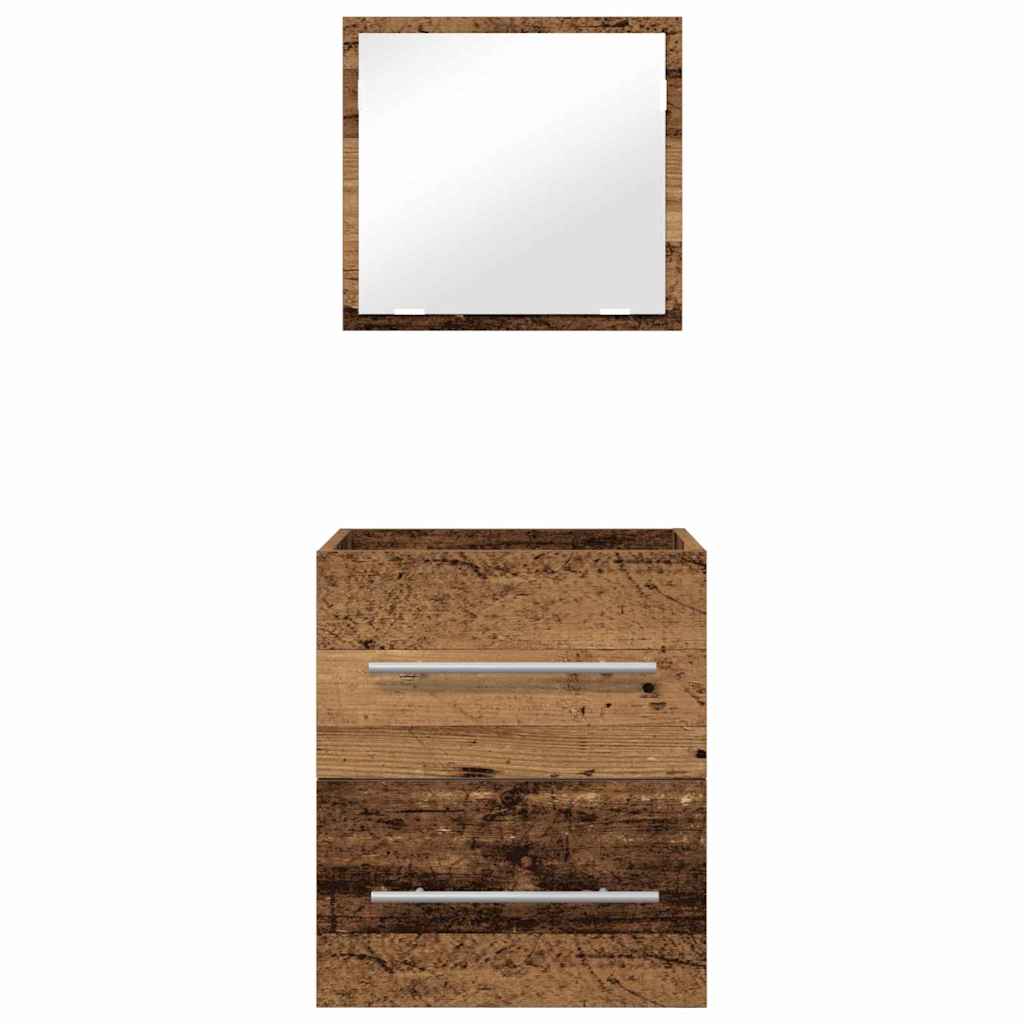 Badezimmermöbel-Set mit Schubladen Braun 41 x 38,5 x 48 cm