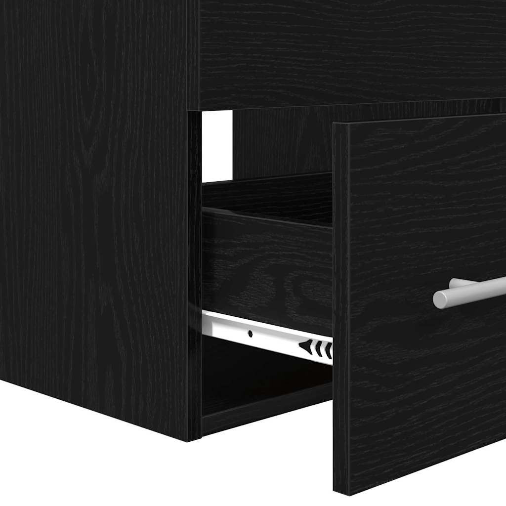 Badezimmermöbel-Set mit Schubladen Schwarz 41 x 38,5 x 48 cm