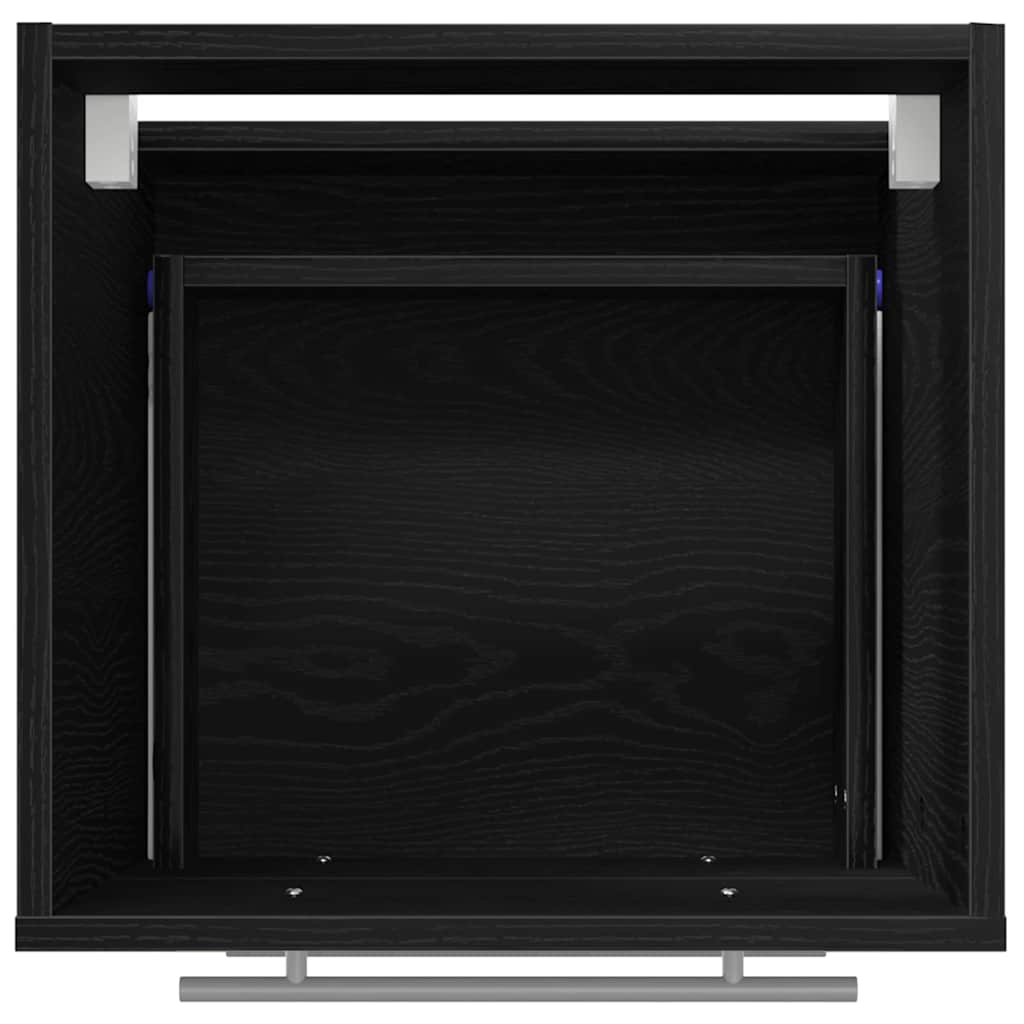 Badezimmermöbel-Set mit Schubladen Schwarz 41 x 38,5 x 48 cm