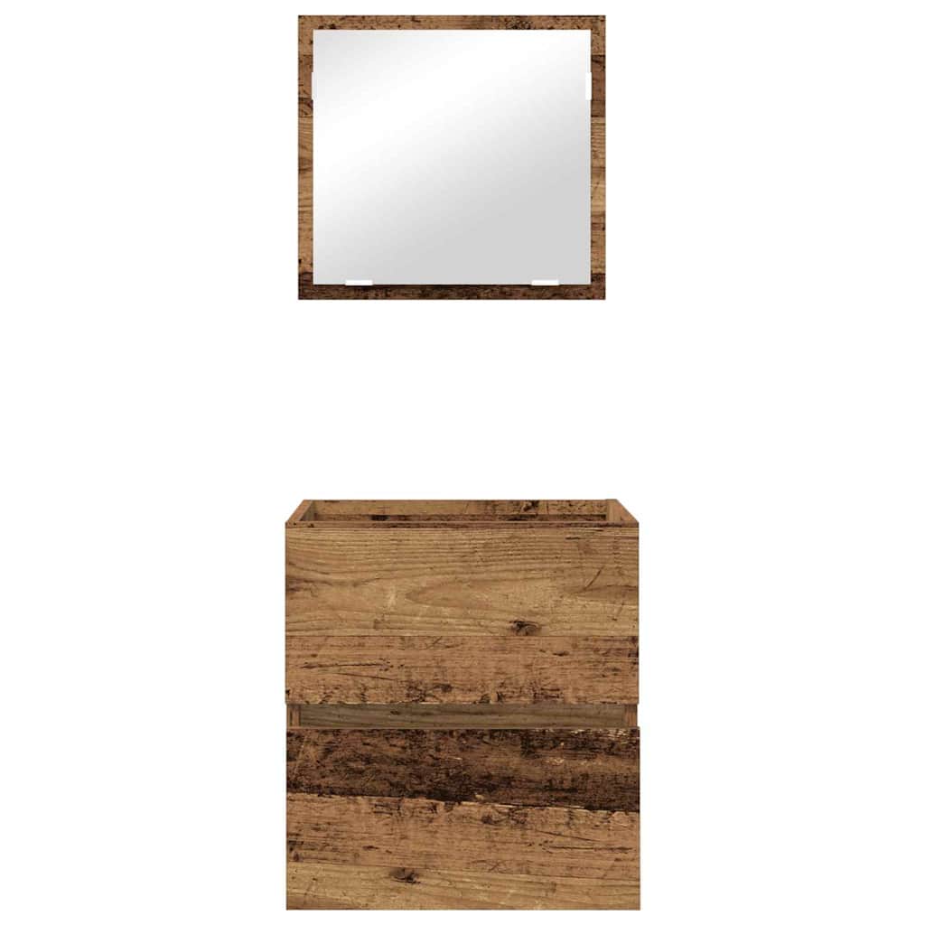 Badezimmerschrank Altholz 41 x 38,5 x 45 cm Holzwerkstoff