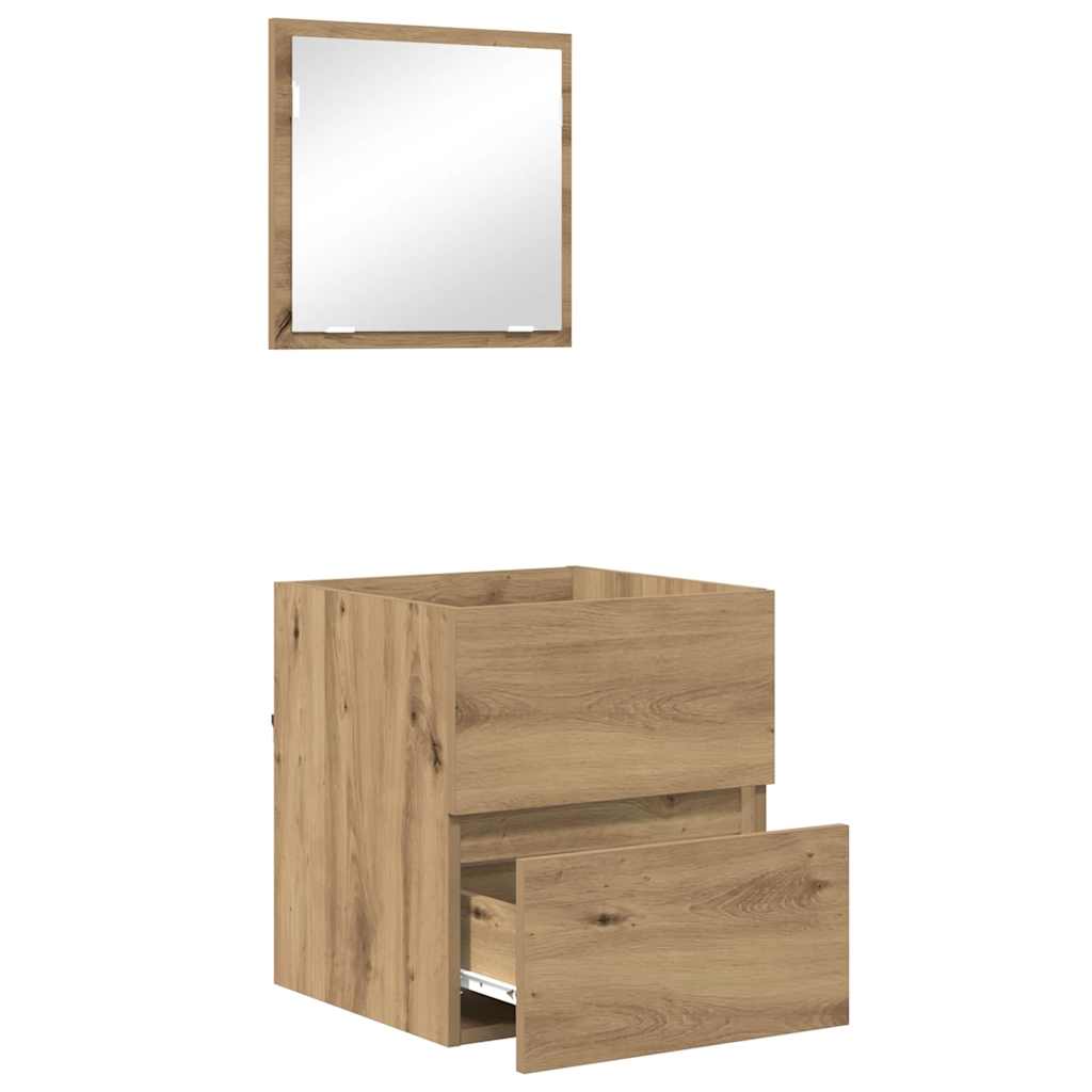 Badezimmerschrank Artisan-Eiche 41 x 38,5 x 45 cm Holzwerkstoff