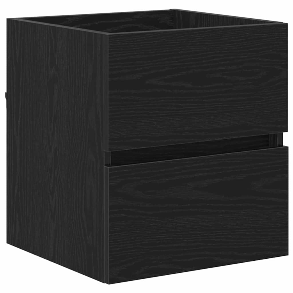 Badezimmerschrank Schwarz Eichen-Optik 41 x 38,5 x 45 cm