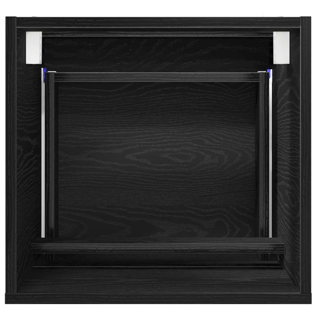 Badezimmerschrank Schwarz Eichen-Optik 41 x 38,5 x 45 cm