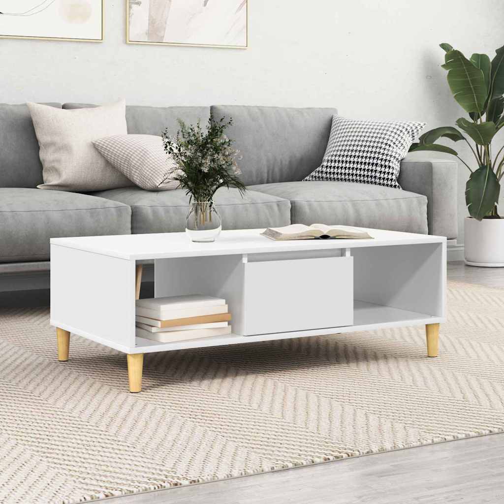 Couchtisch Weiß 102 x 55 x 35 cm