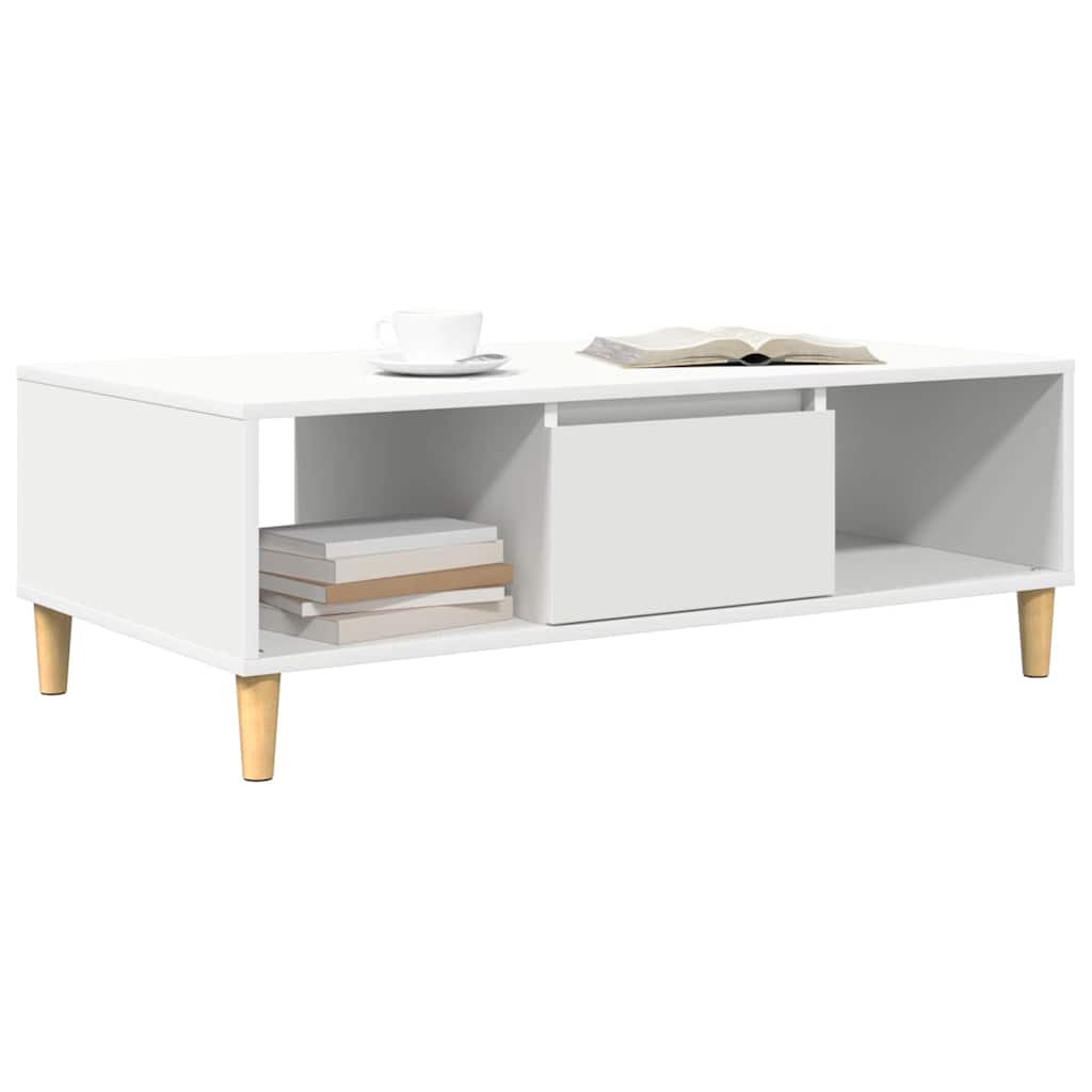 Couchtisch Weiß 102 x 55 x 35 cm Holzwerkstoff