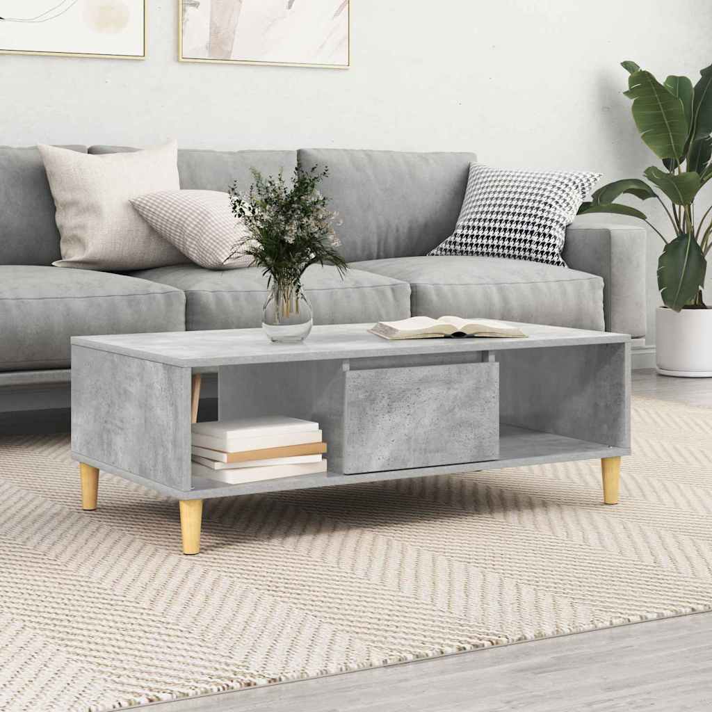 Couchtisch Betongrau 103,5 x 60 x 35 cm Holzwerkstoff