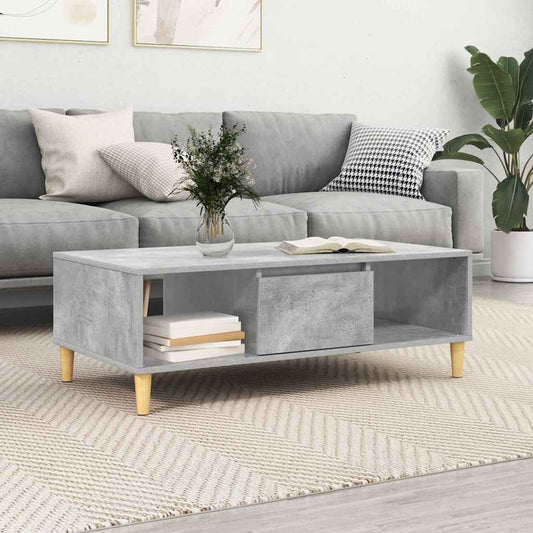 Couchtisch Betongrau 103,5 x 60 x 35 cm Holzwerkstoff