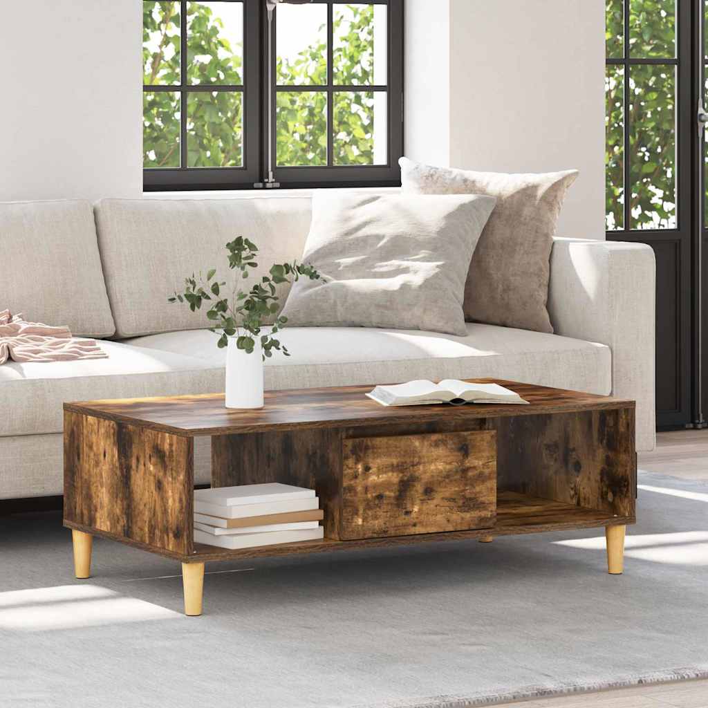 Couchtisch Räuchereiche 102 x 55 x 35 cm Holzwerkstoff
