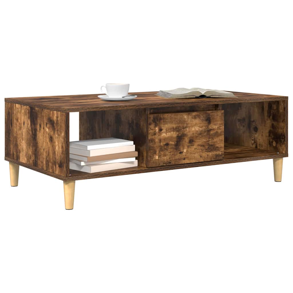 Couchtisch Räuchereiche 102 x 55 x 35 cm Holzwerkstoff