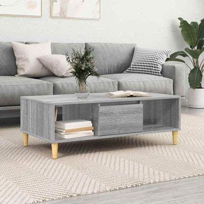 Couchtisch Sonoma-Grau 102 x 55 x 35 cm Holzwerkstoff
