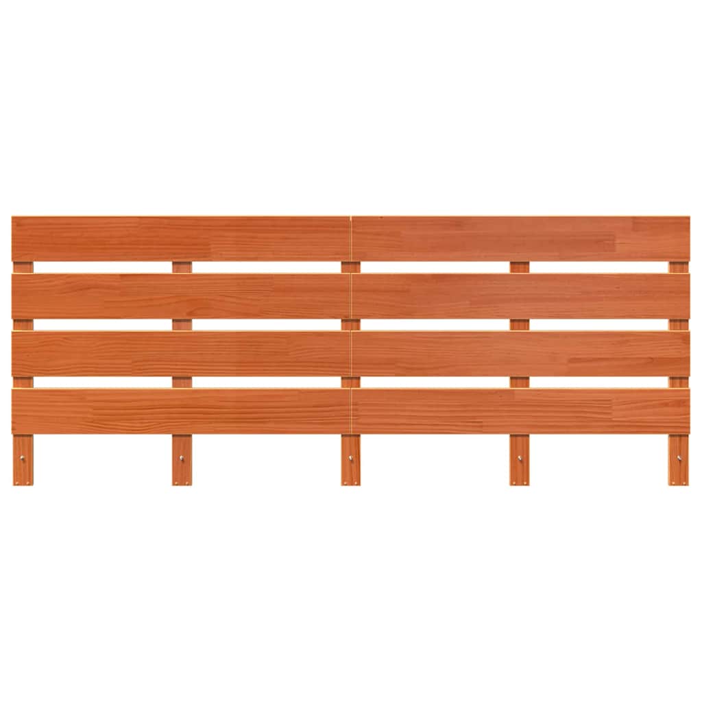 Kopfteil Wachsbraun 200,5 x 3 x 80 cm Massives Kiefernholz