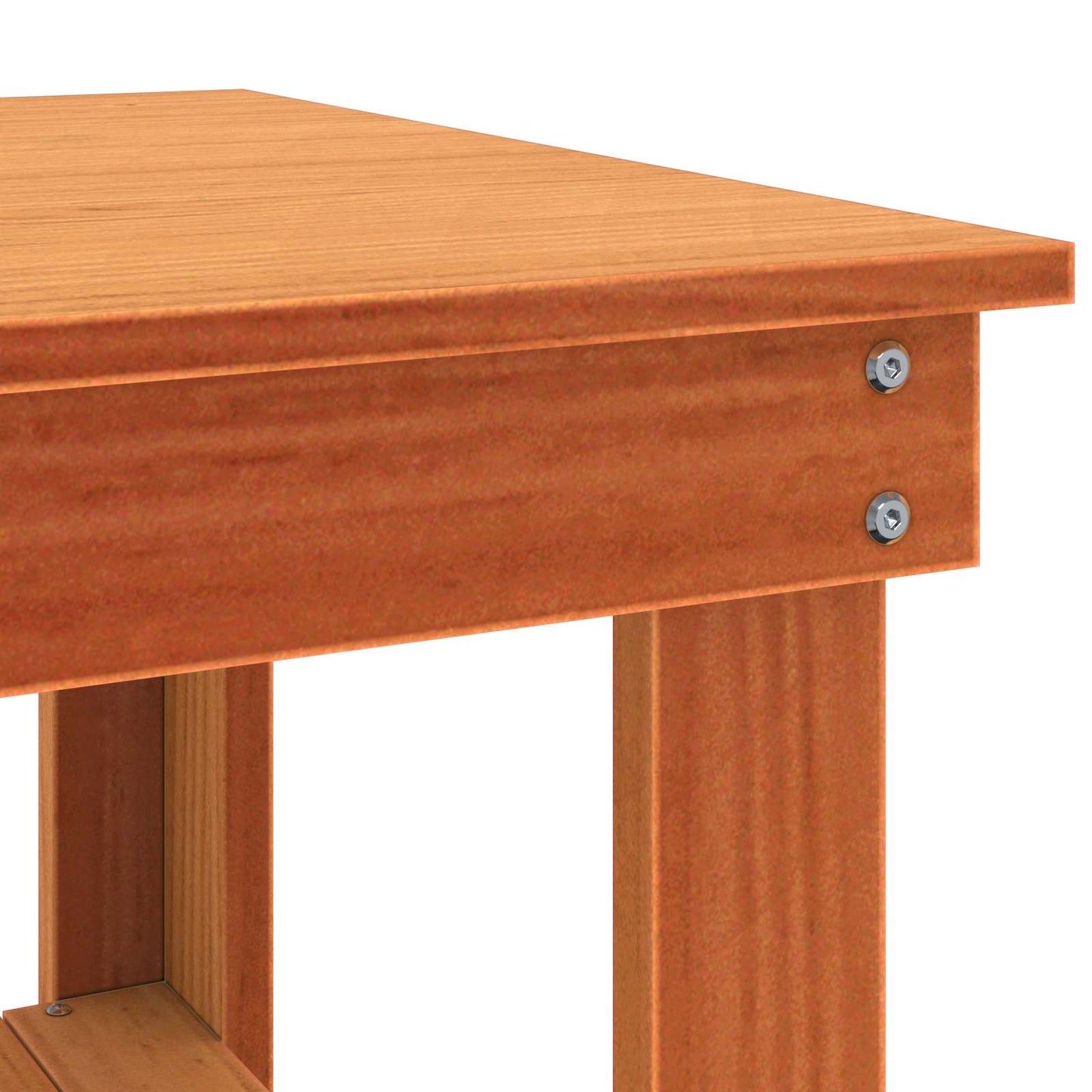 Werkbank mit Regal 78,5 x 50 x 80 cm Massives Kiefernholz