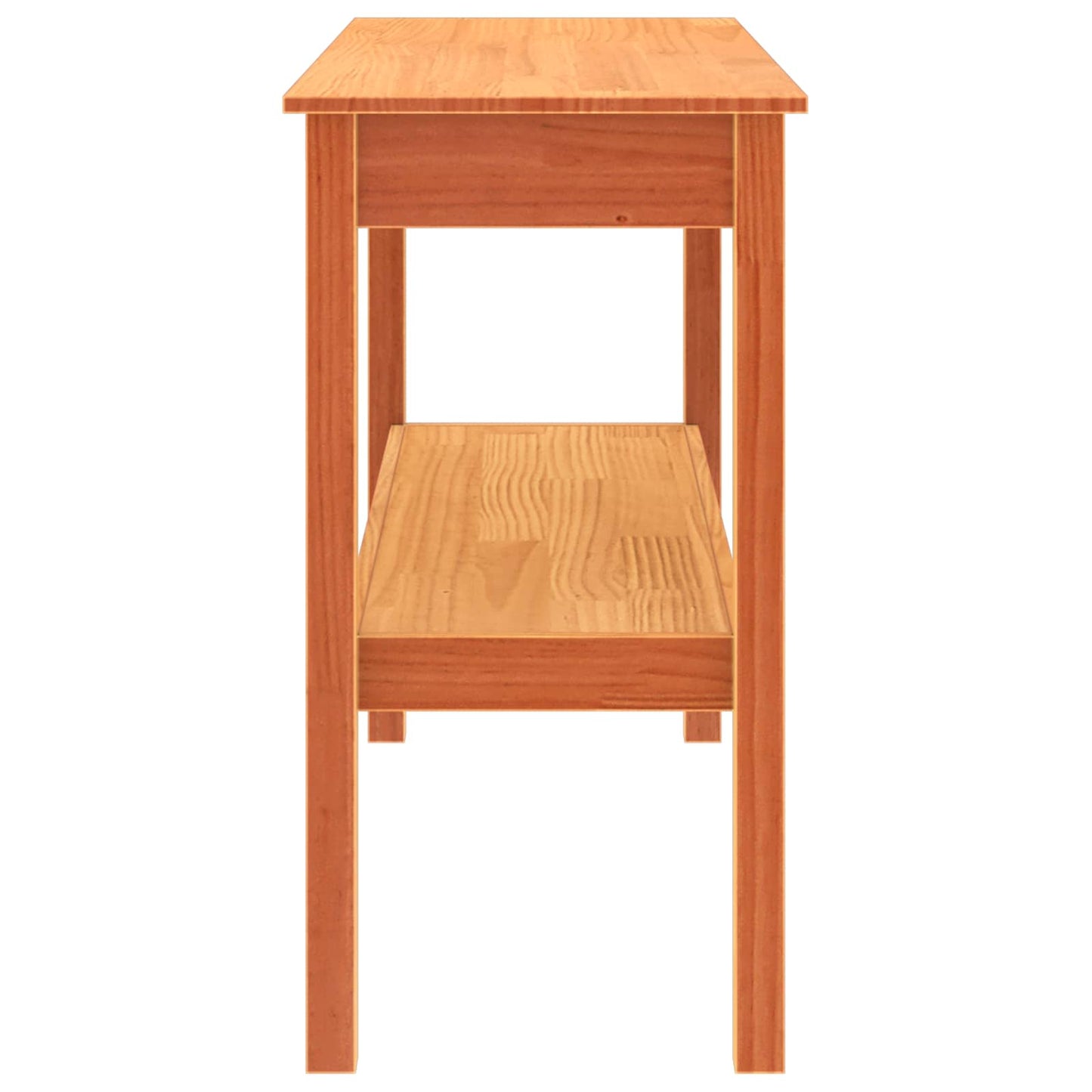 Konsolentisch Wachsbraun 110 x 40 x 75 cm Massives Kiefernholz