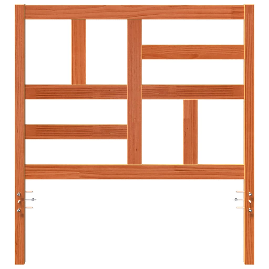 Bett Kopfteil Wachsbraun 105.5 x 4 x 104 cm Massivholz Kiefer