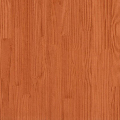 Bettkopfteil Wachsbraun 105,5 x 4 x 104 cm Massives Kiefernholz