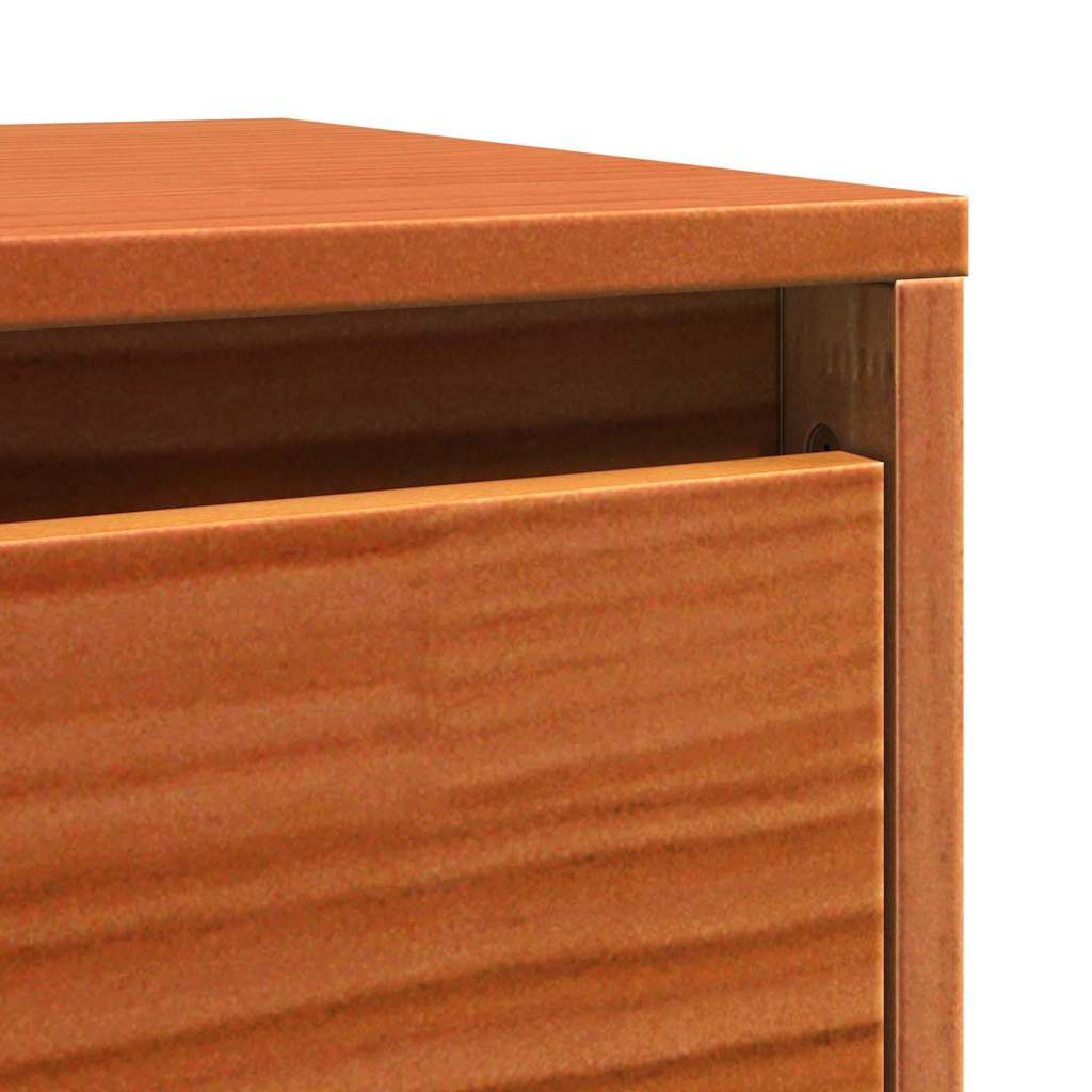 Wandschränke mit Regal 2 pcs Wachsbraun 100 x 30 x 35 cm