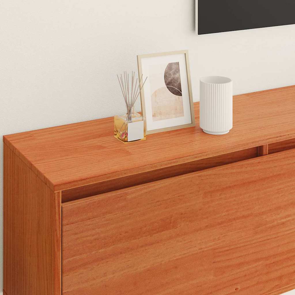 Wandschränke mit Regal 2 pcs Wachsbraun 100 x 30 x 35 cm