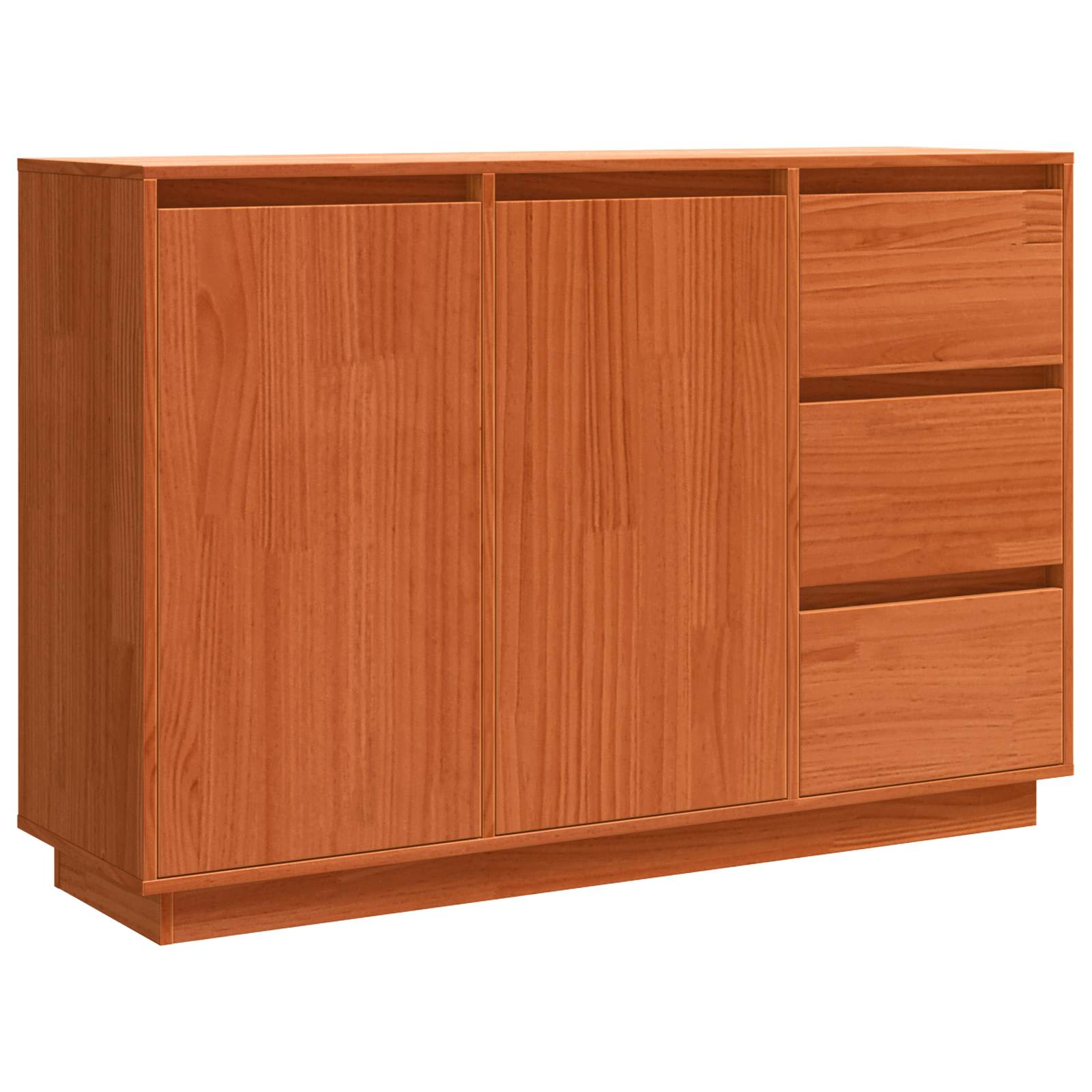 Sideboard mit Schubladen Braun Eichen-Optik 111 x 34 x 75 cm