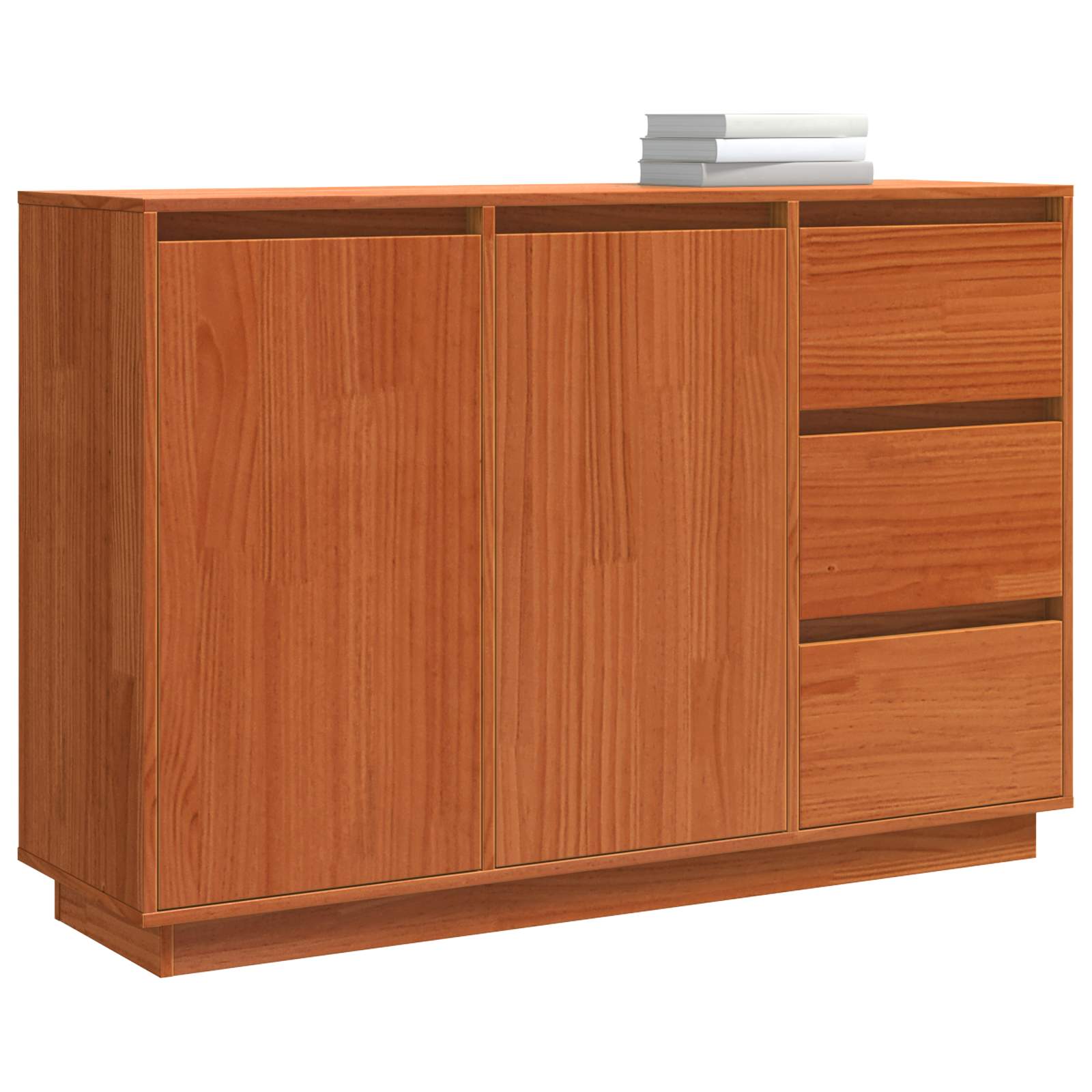 Sideboard mit Schubladen Braun Eichen-Optik 111 x 34 x 75 cm