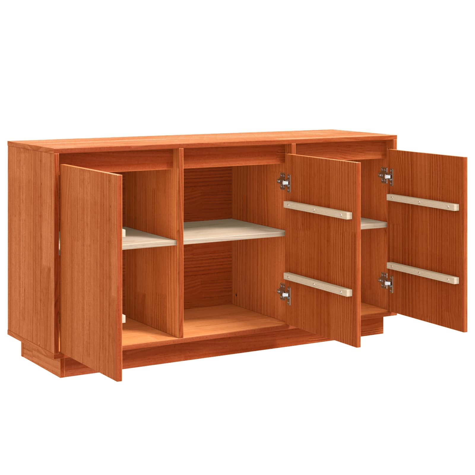Sideboard Braun Eichen-Optik 111 x 34 x 60 cm