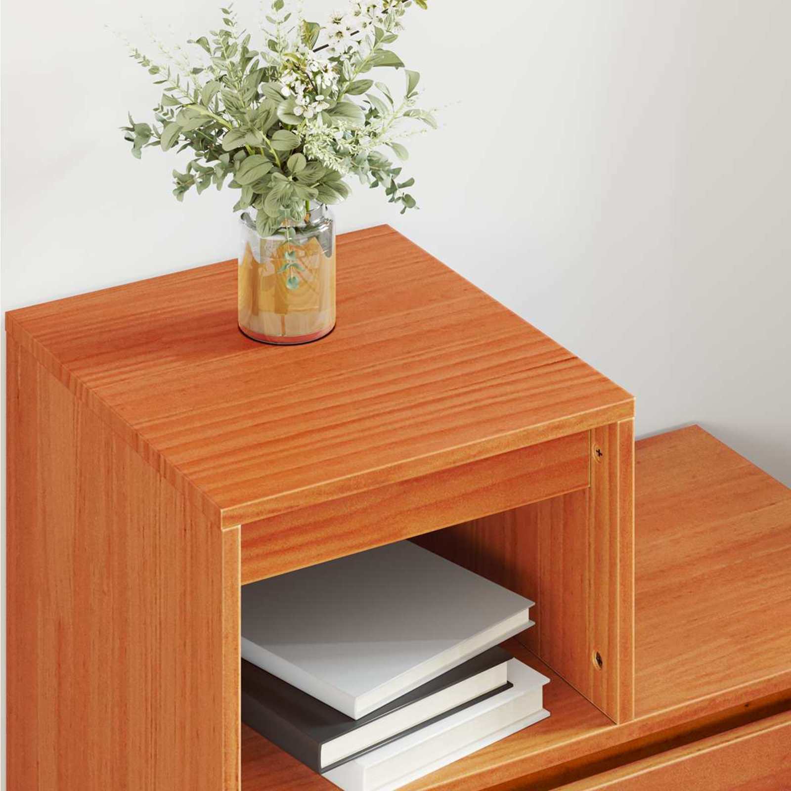 Nachttisch Wachsbraun 60 x 34 x 51 cm Holzwerkstoff