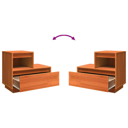 Nachttisch Wachsbraun 60 x 34 x 51 cm Holzwerkstoff