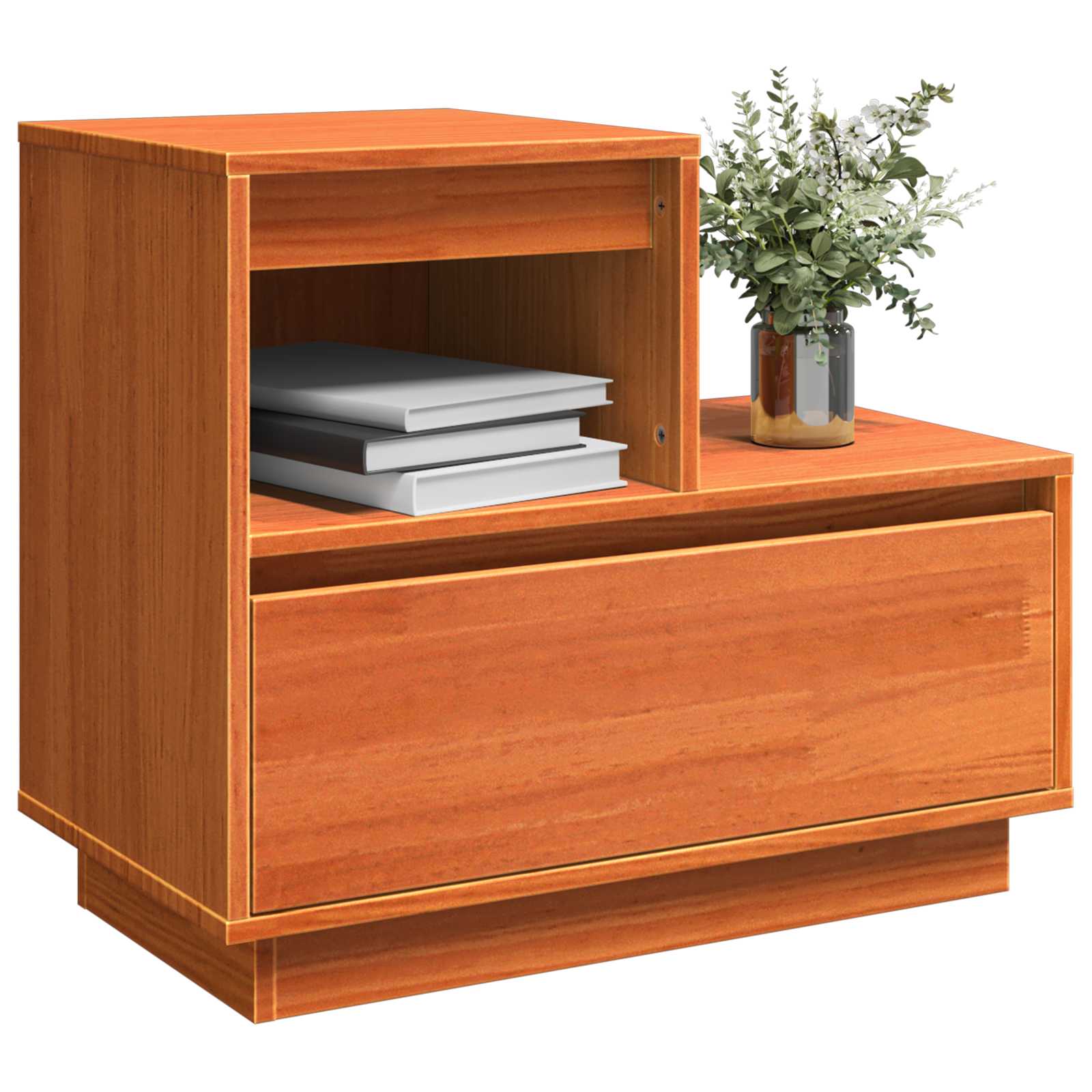 Nachttisch Wachsbraun 60 x 34 x 51 cm Holzwerkstoff