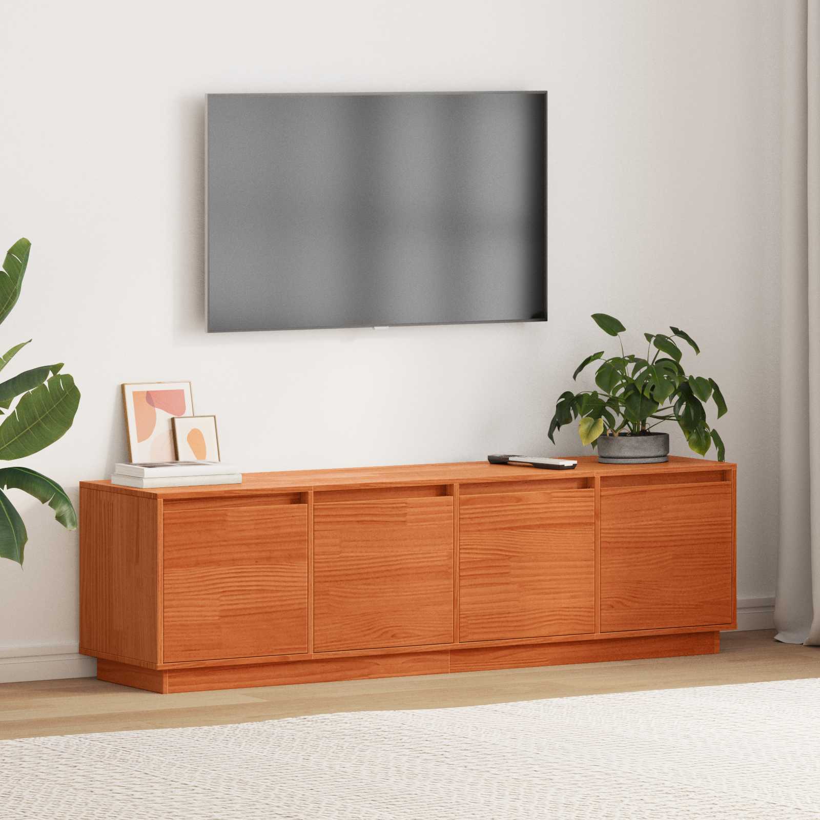 TV-Schränk 156 x 37 x 45 cm Braun Holzwerkstoff