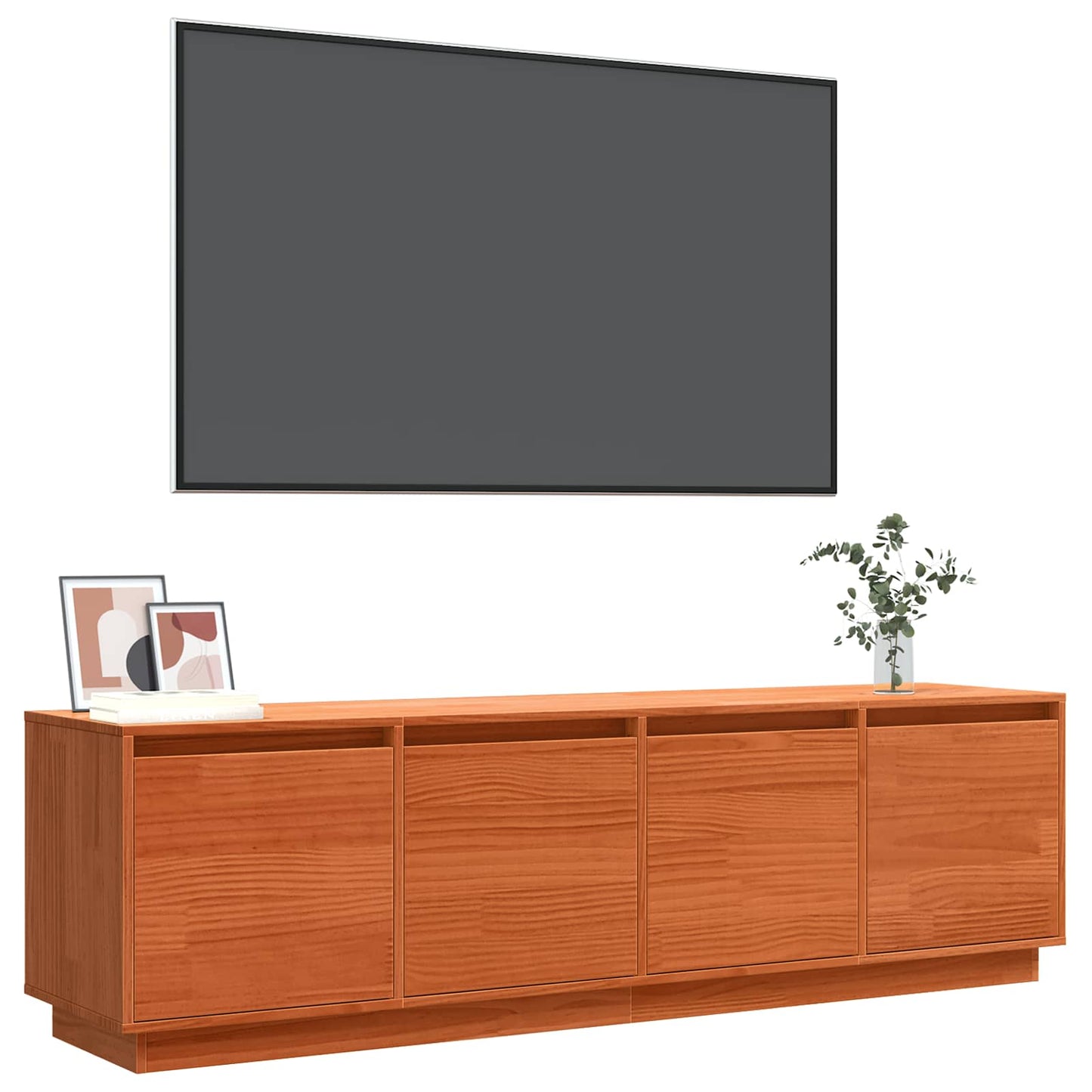 TV-Schränk 156 x 37 x 45 cm Braun Holzwerkstoff