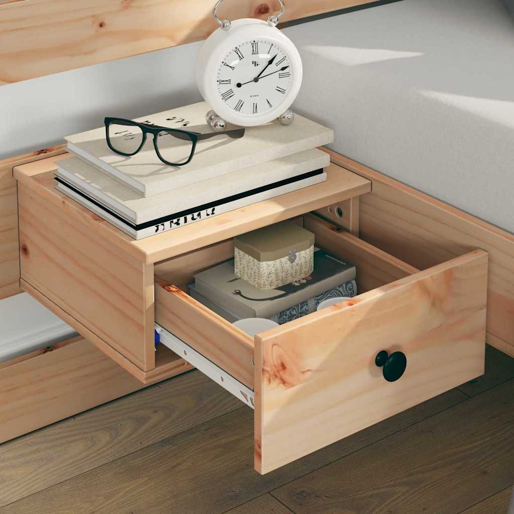 Bettgestell mit Schubladen Braun 140 x 190 cm