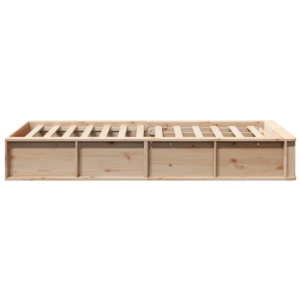 Bettrahmen Braun 100 x 200 cm Massives Kiefernholz