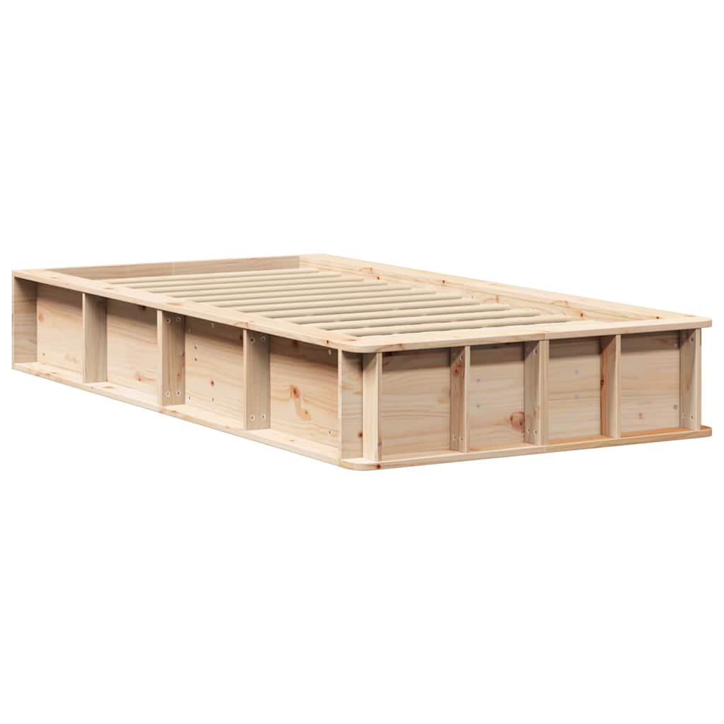 Bettrahmen Braun 80 x 200 cm Massives Kiefernholz