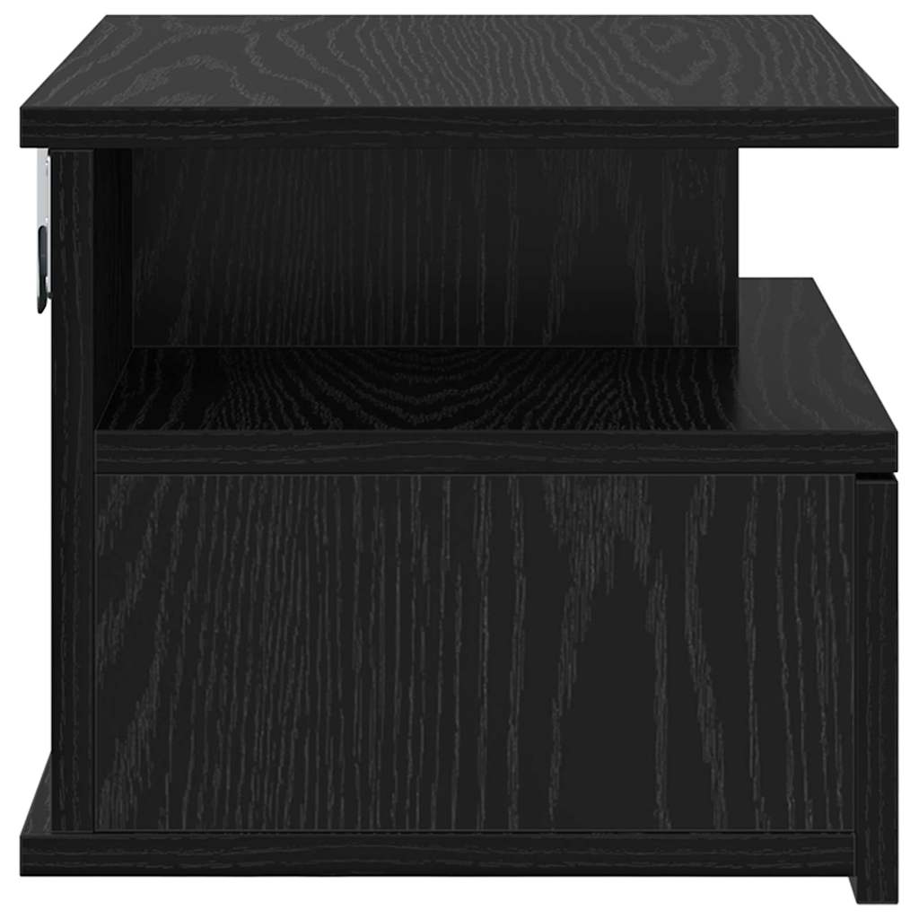 Schwebender Nachttisch Schwarze Eiche 40 x 31 x 27 cm