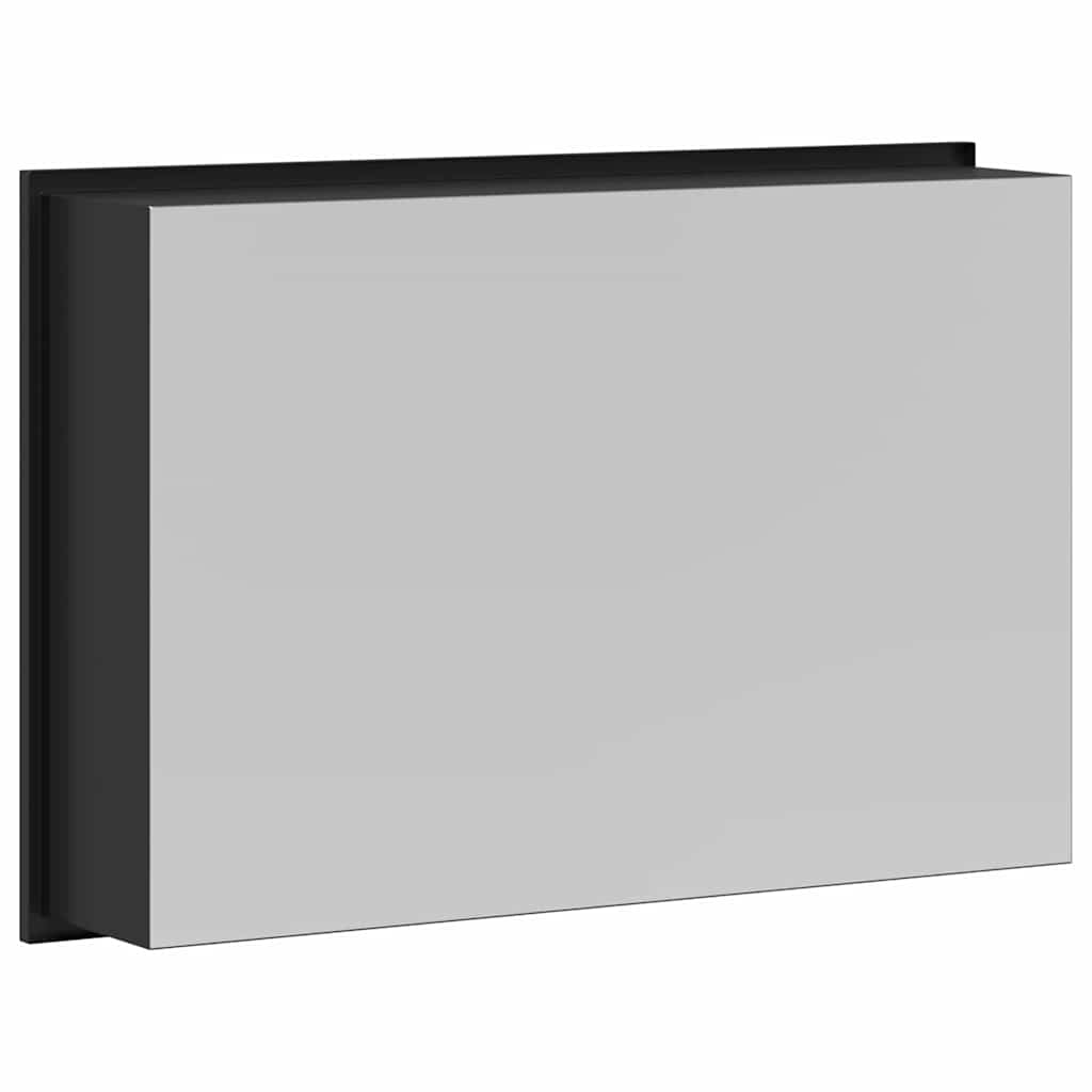 Duschnische Schwarz 45 x 30 x 9,5 cm Edelstahl